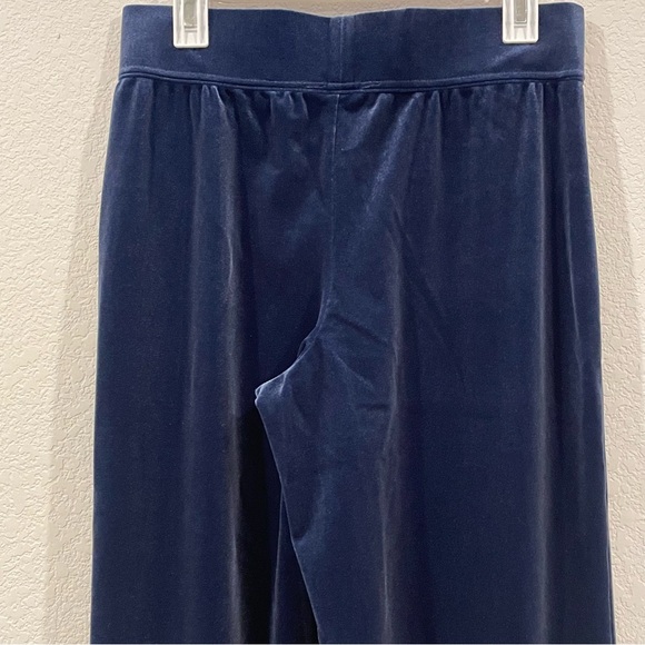 Lands’ End Blue Velour Wide Leg Pull-On Pants Size S - Picture 5 of 10